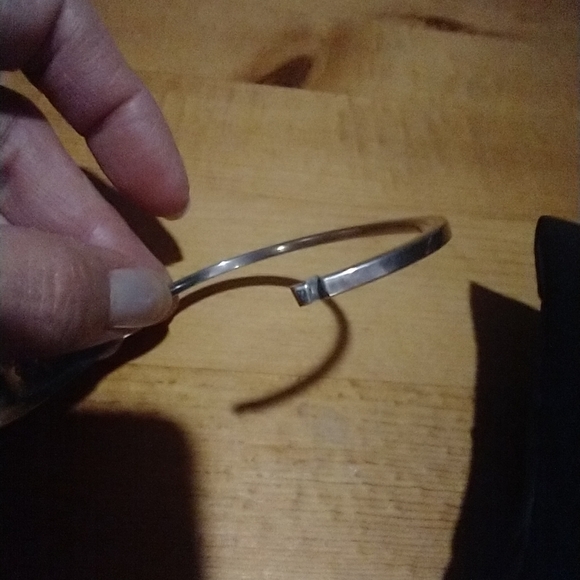 Vintage Alpaca Mexico Bangle Bracelet Flower Pink Enamel Mother Of… - Picture 4 of 16